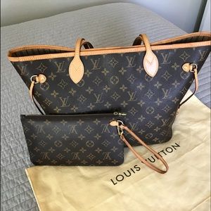 Louis Vuitton Neverful MM with removable clutch